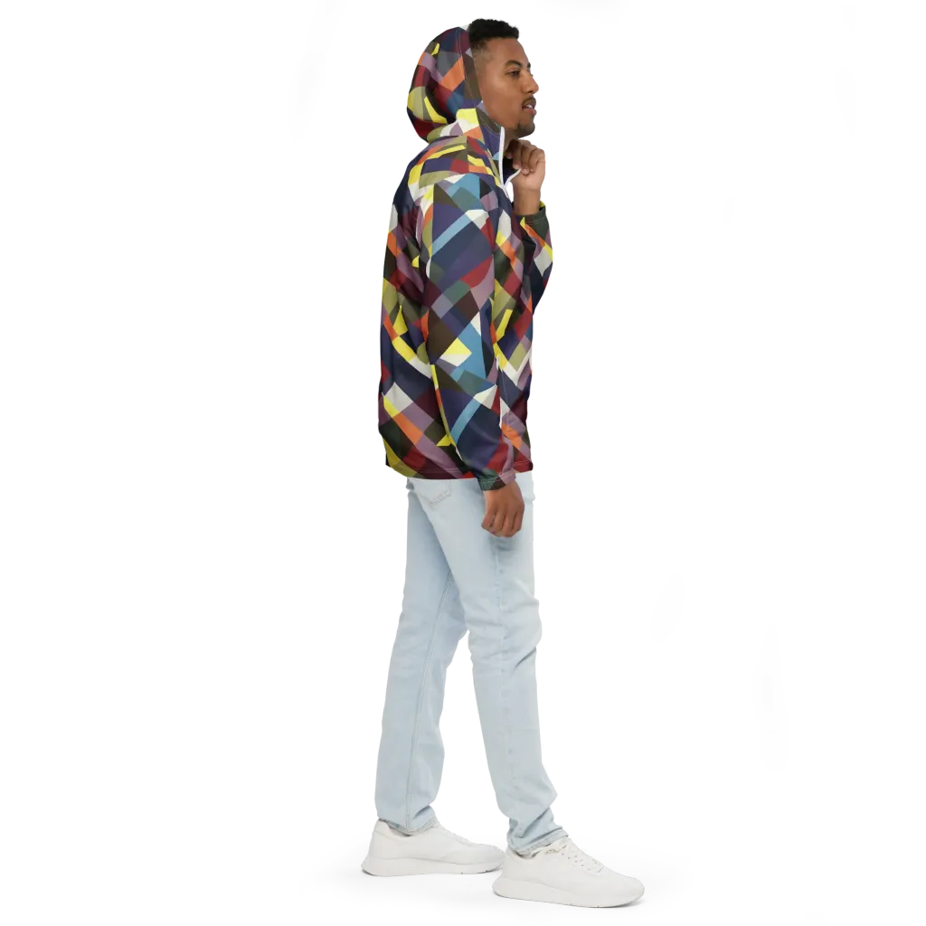 Prismatic Relay on Men's Windbreaker — Right