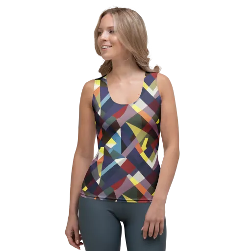 Prismatic Relay on a Women's Tank Top