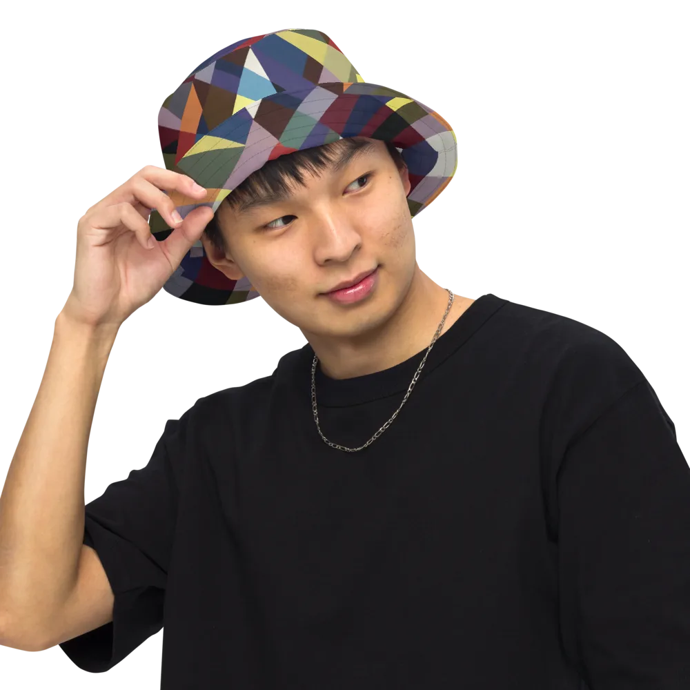Prismatic Relay on Reversible Bucket Hat — Front Inside