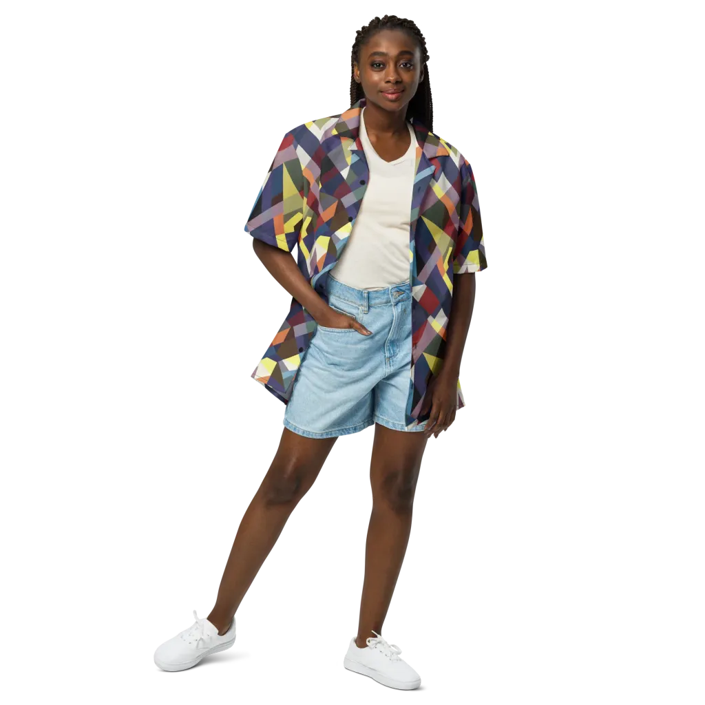 Prismatic Relay on Button Shirt — Front