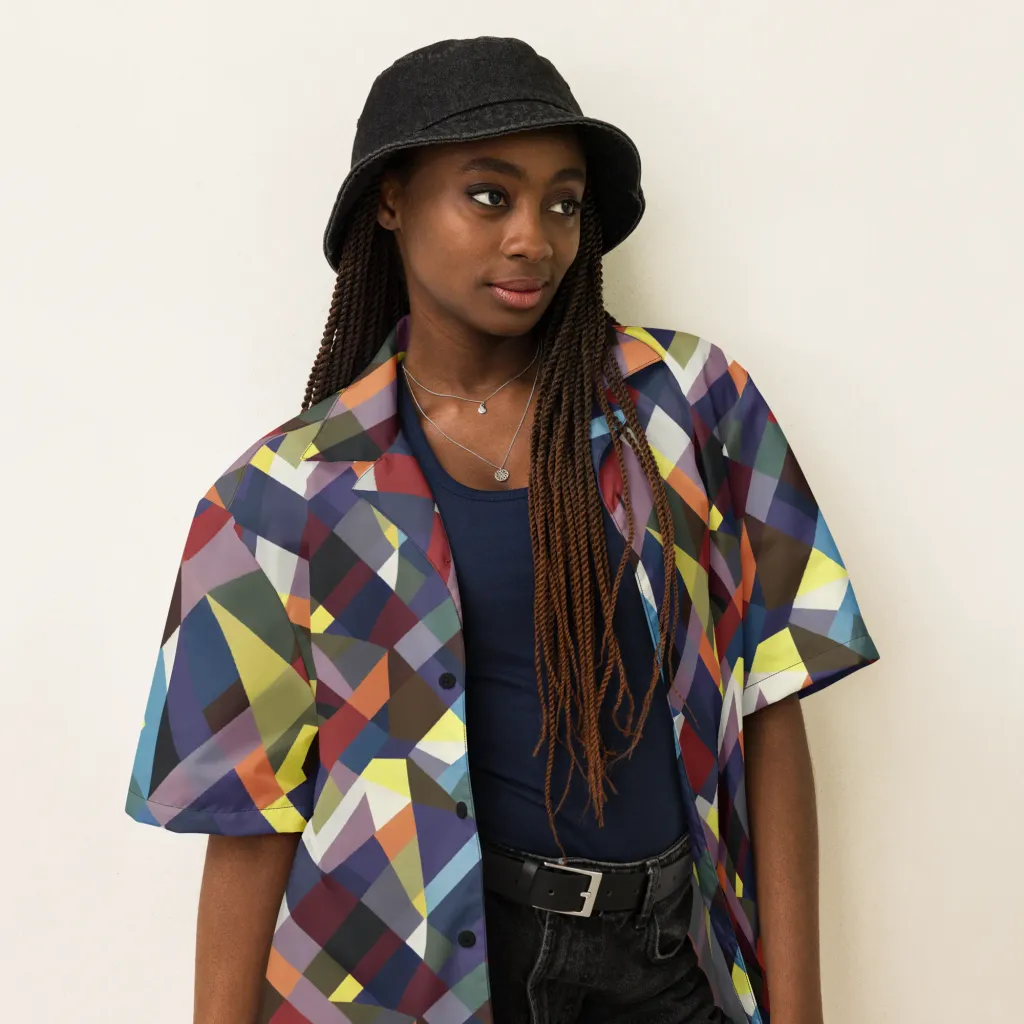 Prismatic Relay on Button Shirt — Right Front