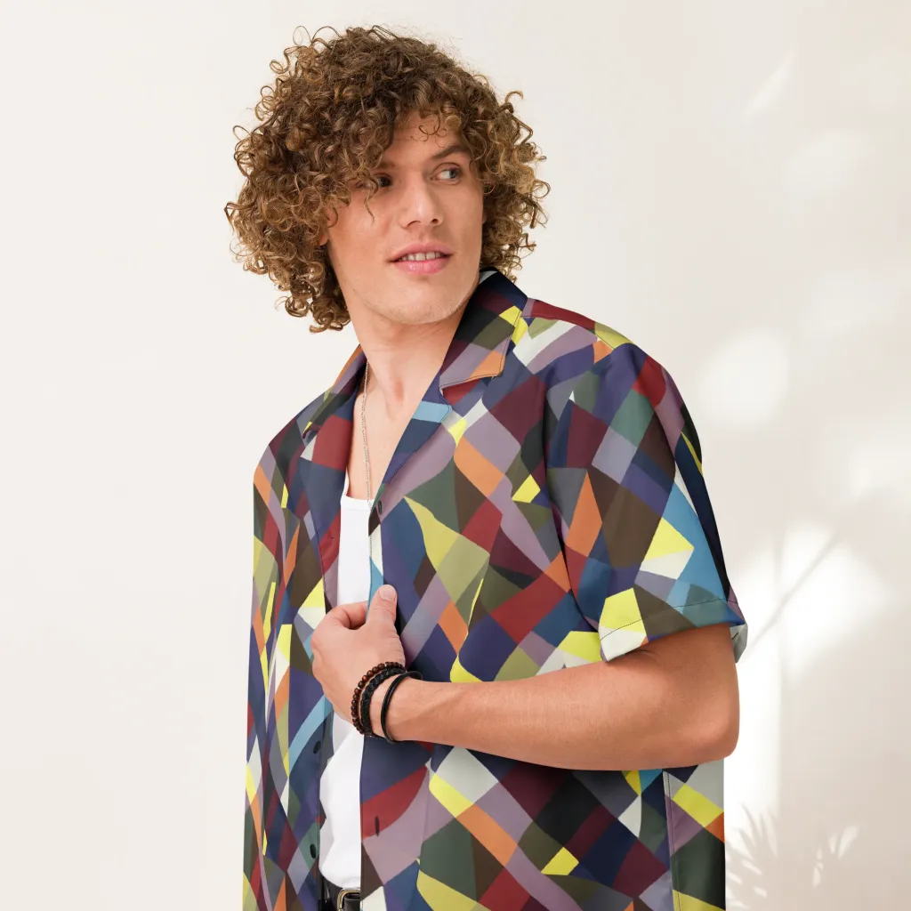 Prismatic Relay on Button Shirt — Front
