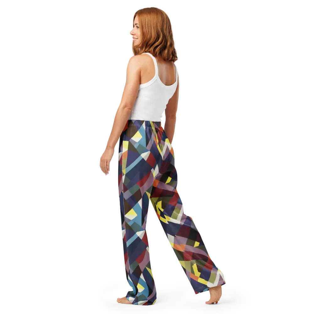 Prismatic Relay on Women's Pajama Pants — Back