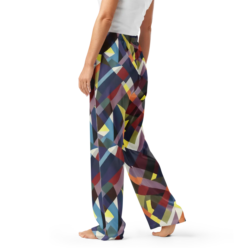 Prismatic Relay on Women's Pajama Pants — Left