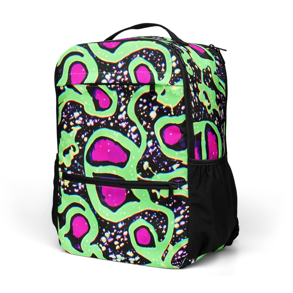 Ultraviolet Oasis on Utility Backpack — Left Front