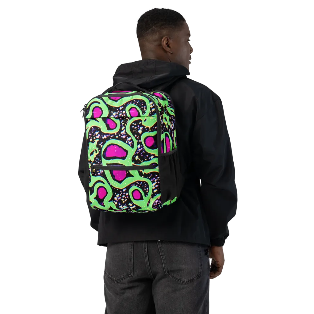 Ultraviolet Oasis on Utility Backpack — Back