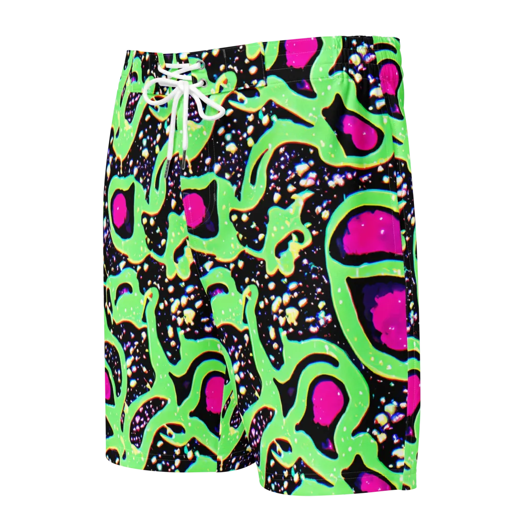 Ultraviolet Oasis on Men's Board Shorts — Front