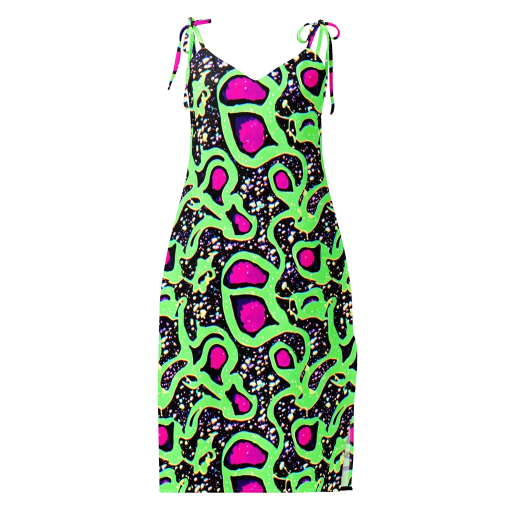 Ultraviolet Oasis on Slip Dress — Front