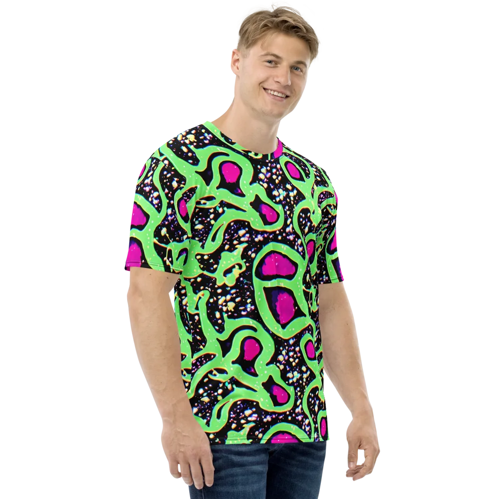 Ultraviolet Oasis on Men's Crew Neck T-Shirt — Right