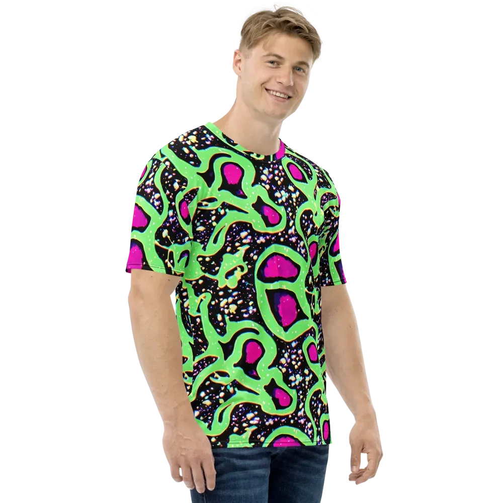 Ultraviolet Oasis on Men's Crew Neck T-Shirt — Right