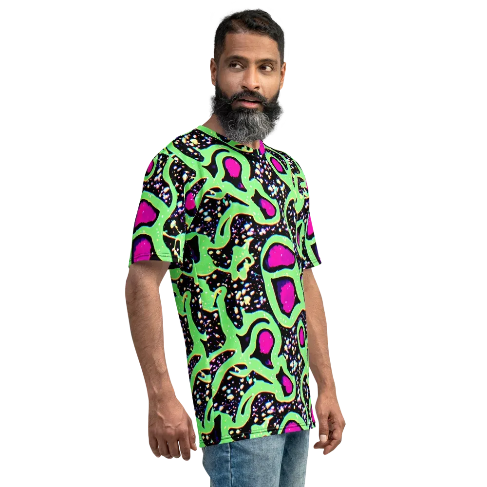 Ultraviolet Oasis on Men's Crew Neck T-Shirt — Right
