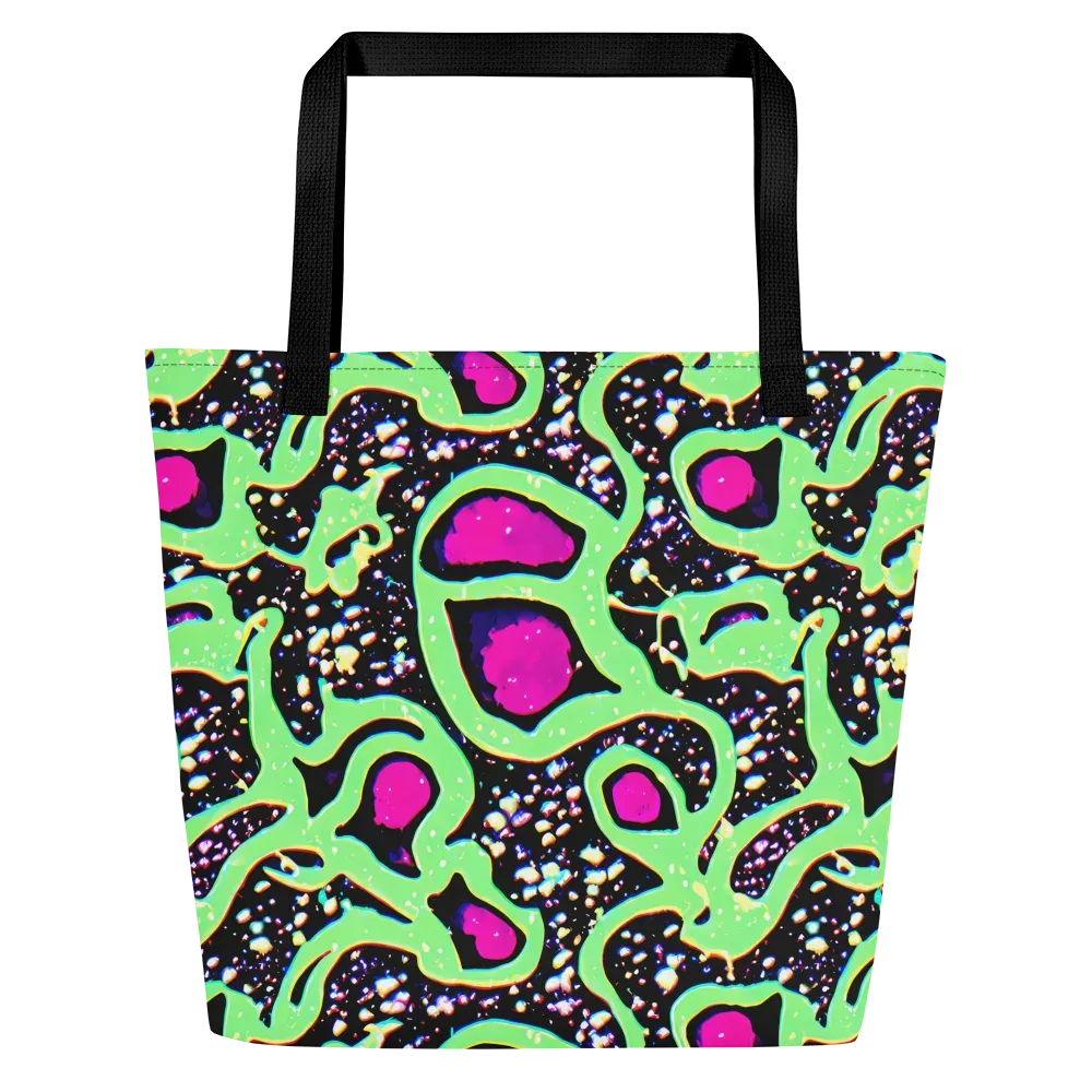 Ultraviolet Oasis on Large Tote Bag W/ Pocket — Front