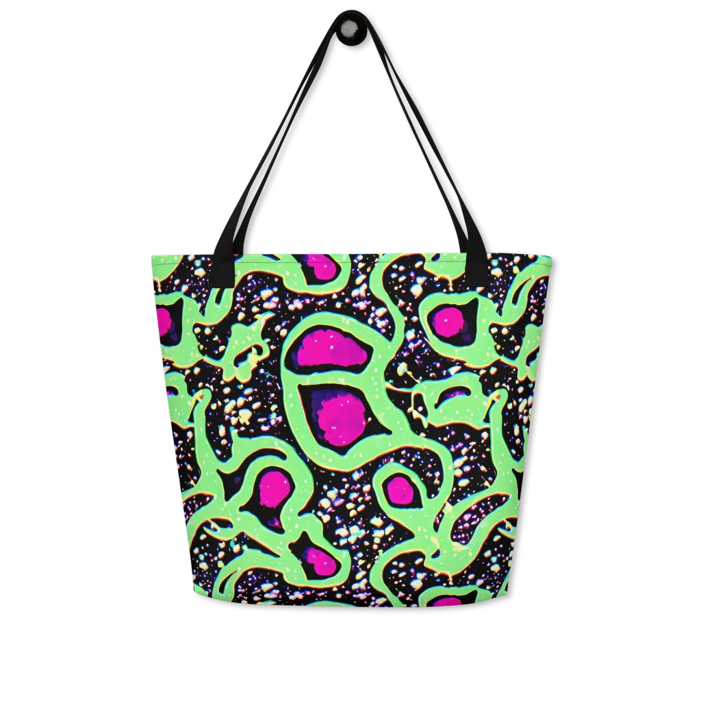 Ultraviolet Oasis on Large Tote Bag W/ Pocket — Front