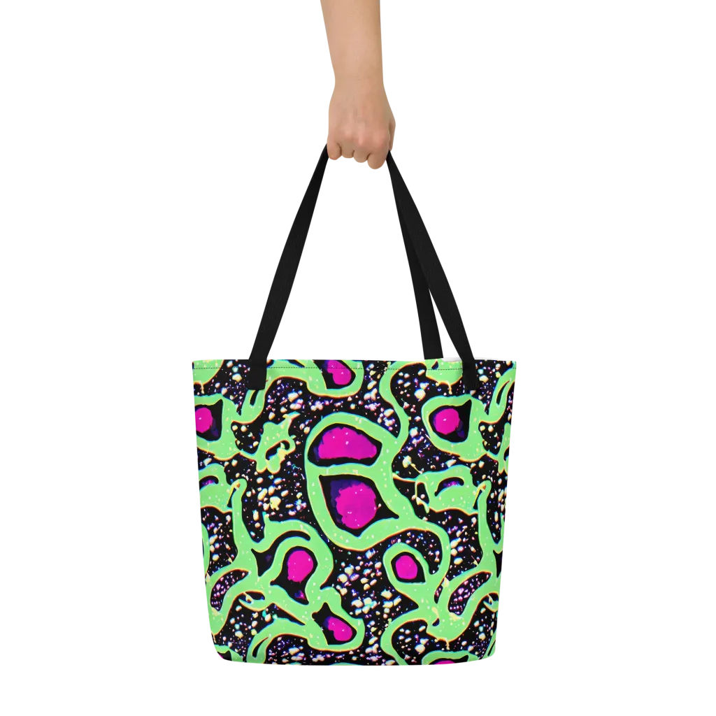 Ultraviolet Oasis on Large Tote Bag W/ Pocket — Front