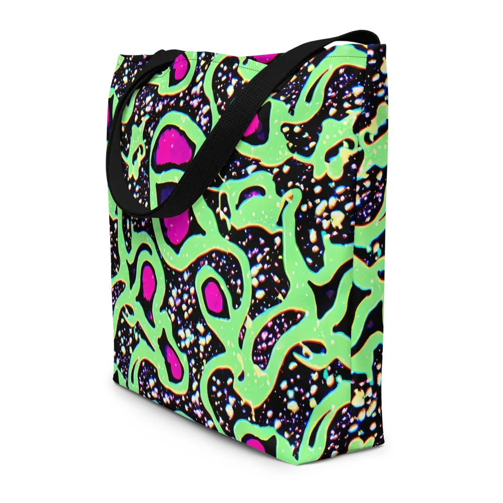 Ultraviolet Oasis on Large Tote Bag W/ Pocket — Front
