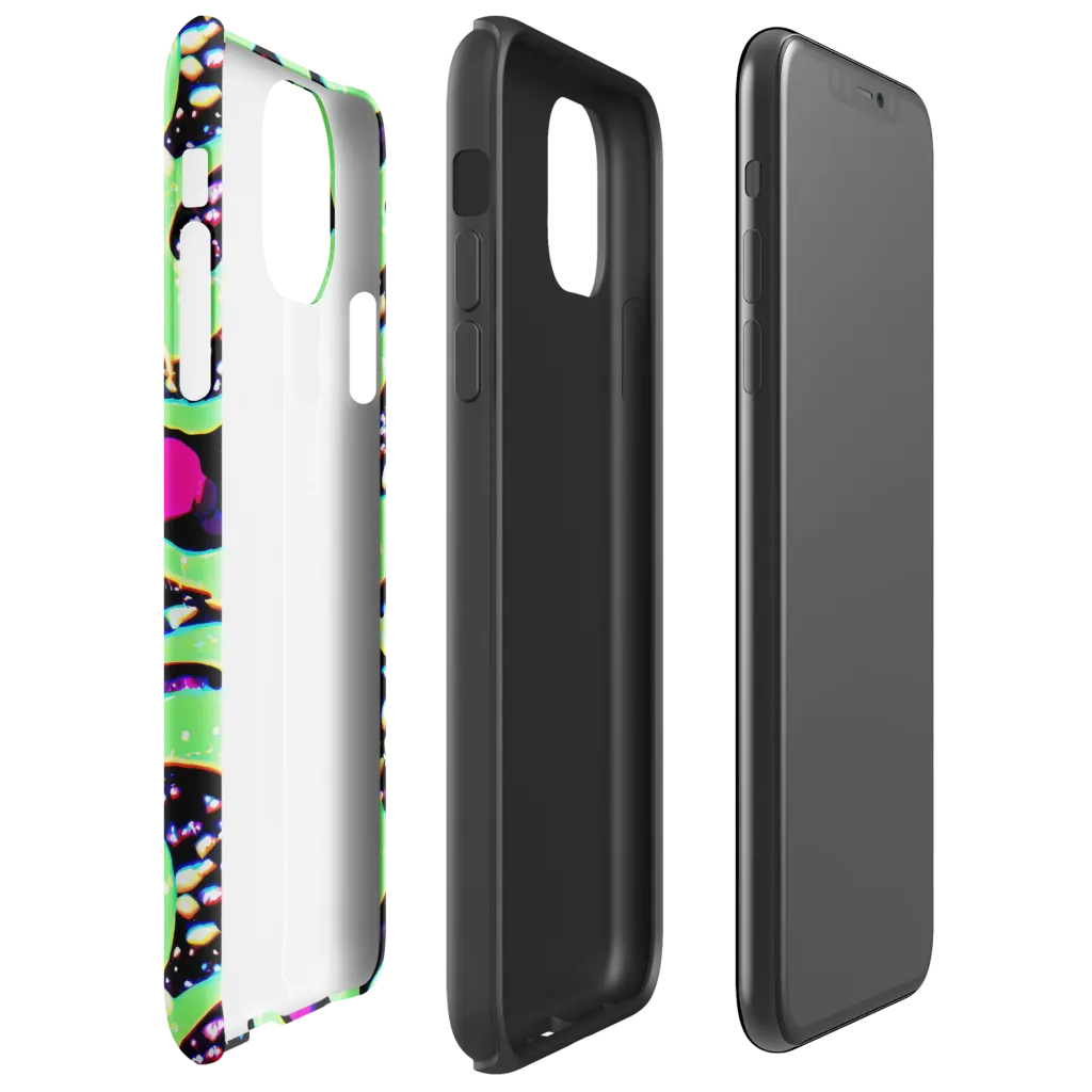 Ultraviolet Oasis on Tough Case for iPhone® — Right