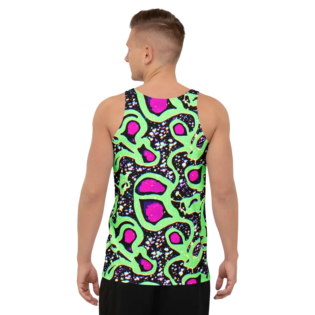 Ultraviolet Oasis on Men's Tank Top — Back