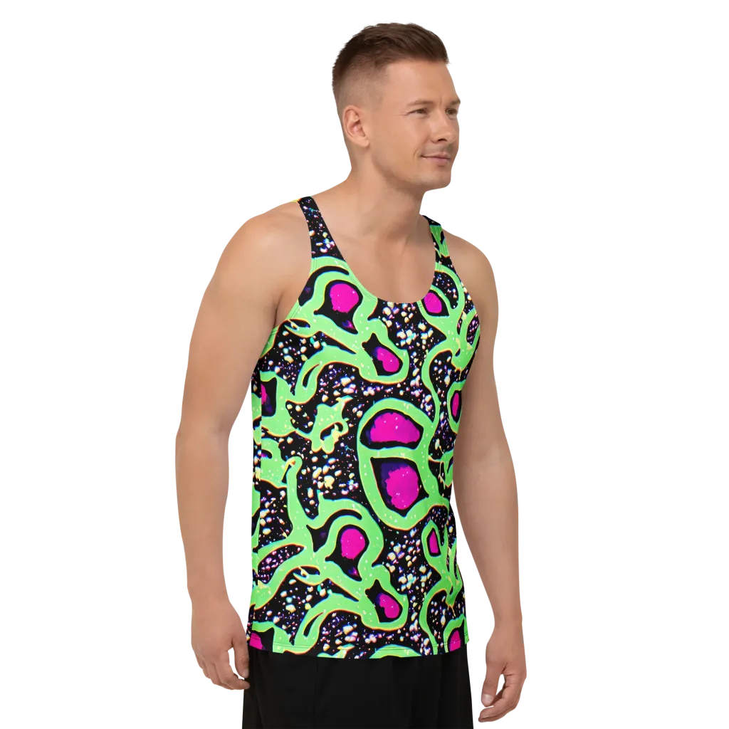 Ultraviolet Oasis on Men's Tank Top — Right Front