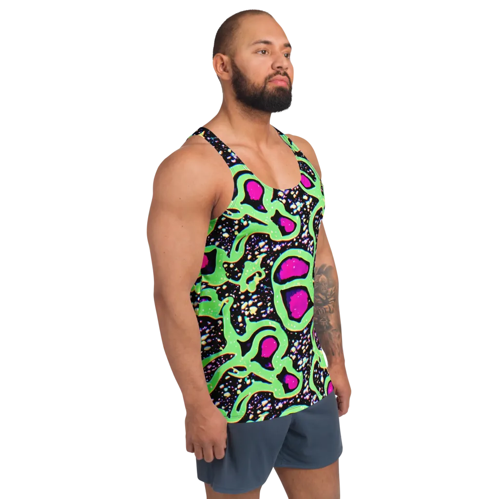 Ultraviolet Oasis on Men's Tank Top — Right Front