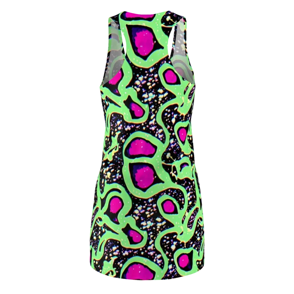 Ultraviolet Oasis on Racerback Dress — Back