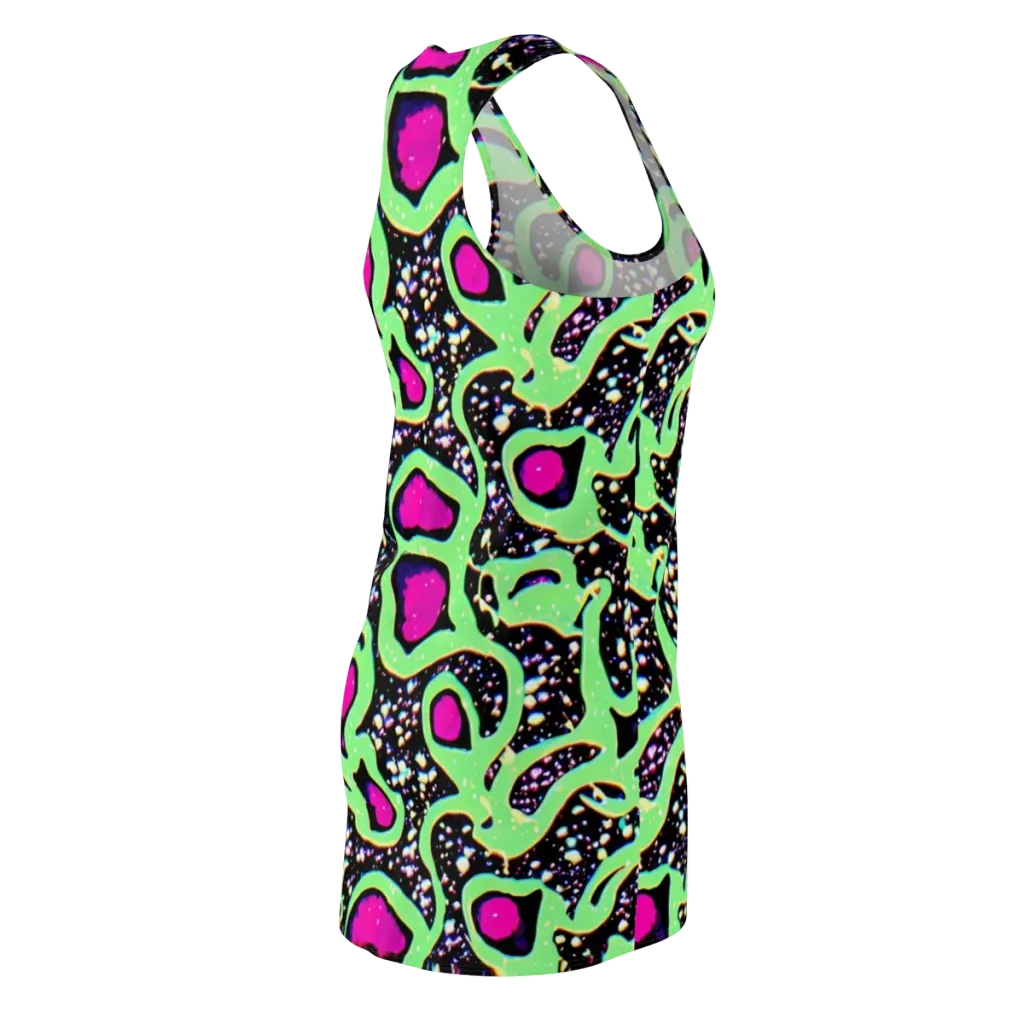 Ultraviolet Oasis on Racerback Dress — Back Side