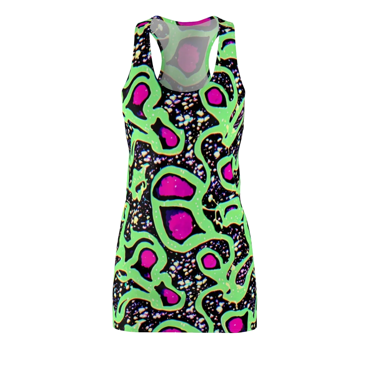Ultraviolet Oasis on Racerback Dress — Front