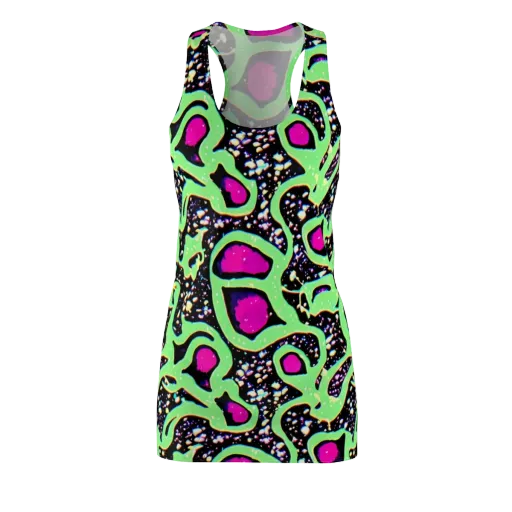 Ultraviolet Oasis on a Racerback Dress