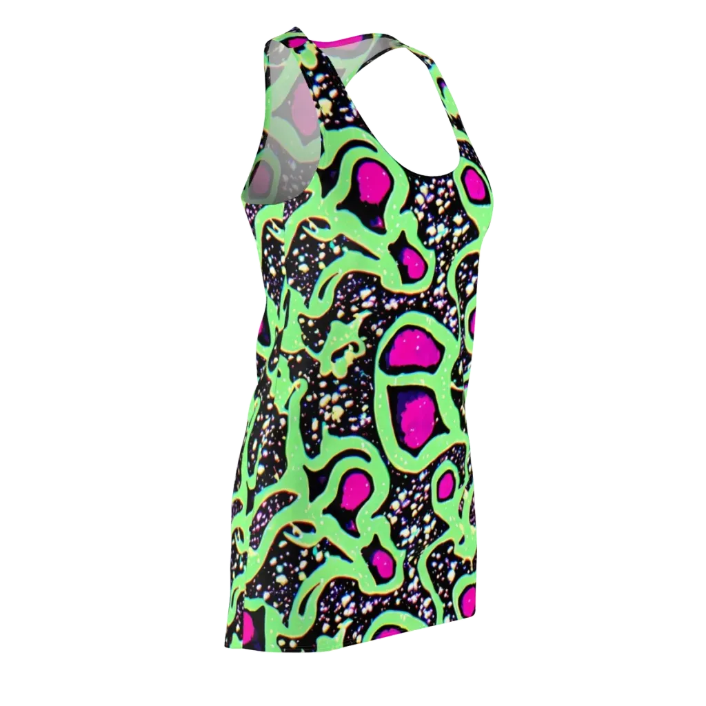 Ultraviolet Oasis on Racerback Dress — Front Side