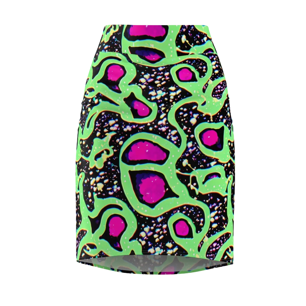 Ultraviolet Oasis on Pencil Skirt — Front
