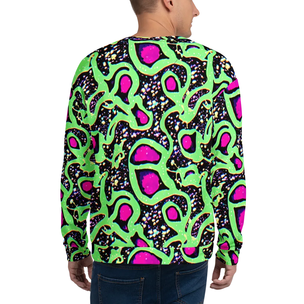 Ultraviolet Oasis on Sweatshirt — Back