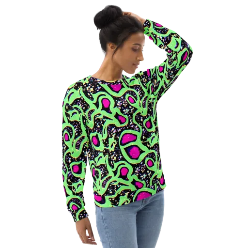 Ultraviolet Oasis on a Sweatshirt