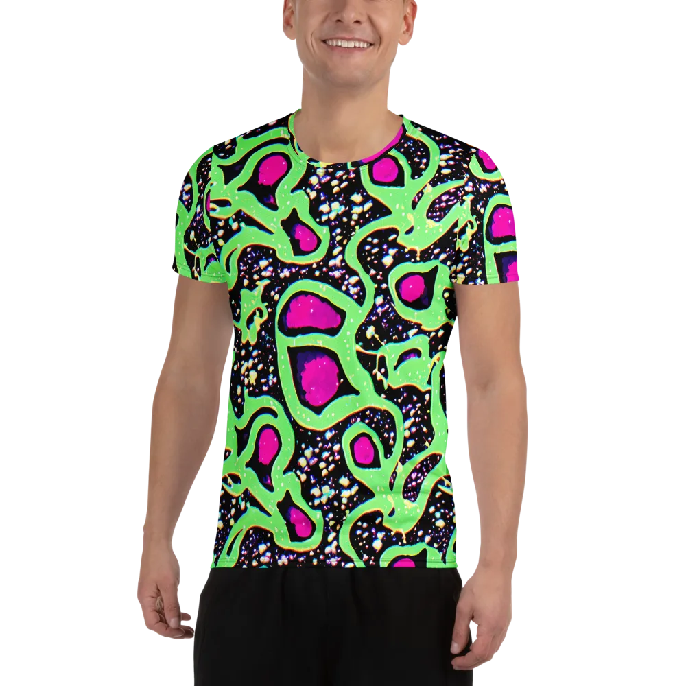 Ultraviolet Oasis on Men's Athletic T-Shirt — Front