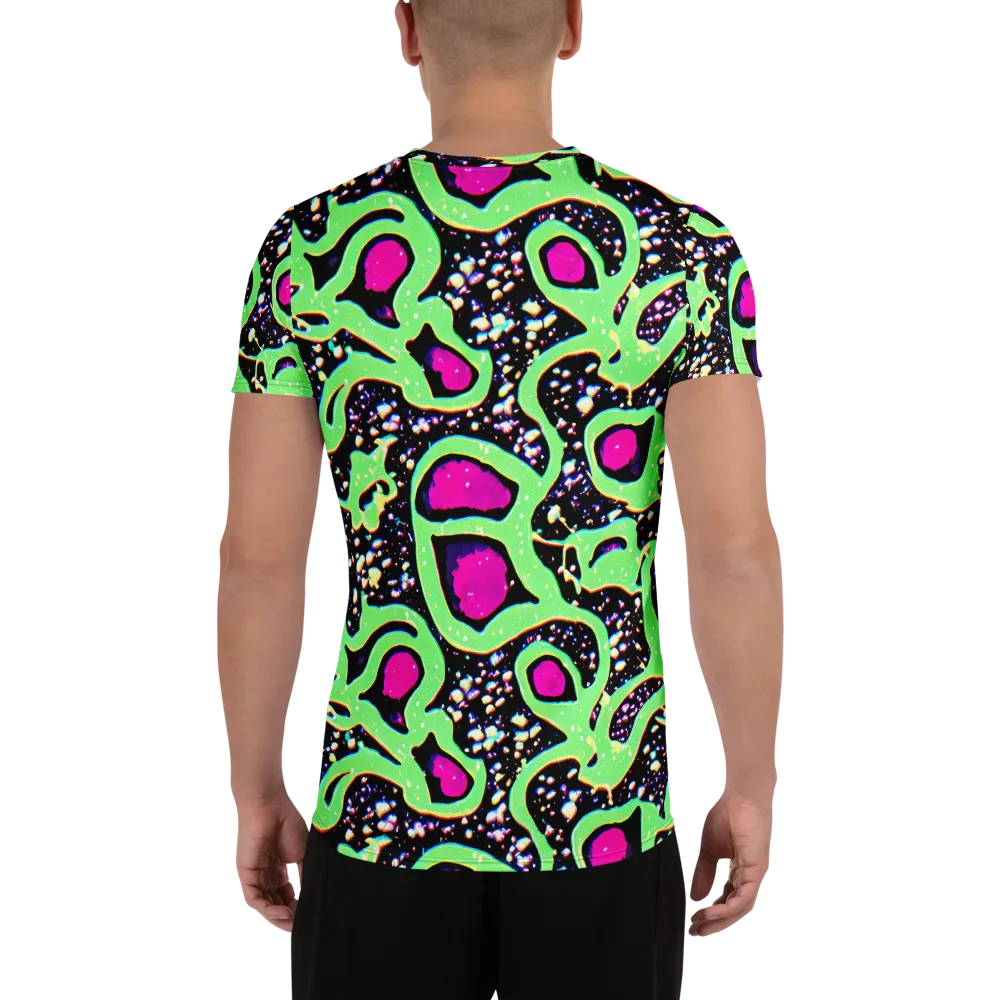 Ultraviolet Oasis on Men's Athletic T-Shirt — Back