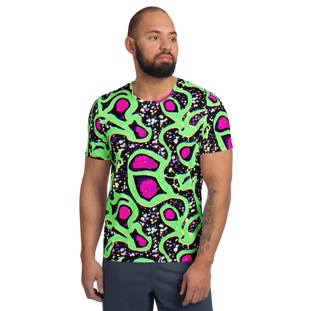 Ultraviolet Oasis on Men's Athletic T-Shirt — Front