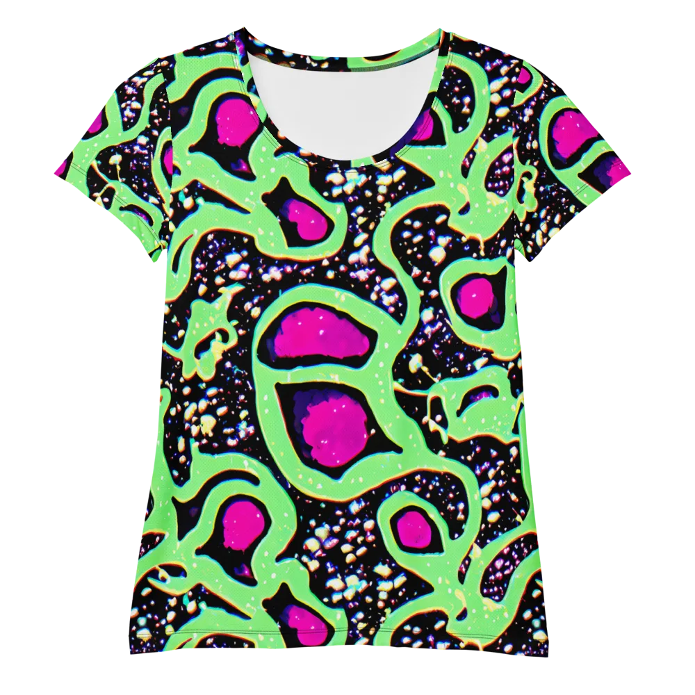 Ultraviolet Oasis on Women's Athletic T-Shirt — Front