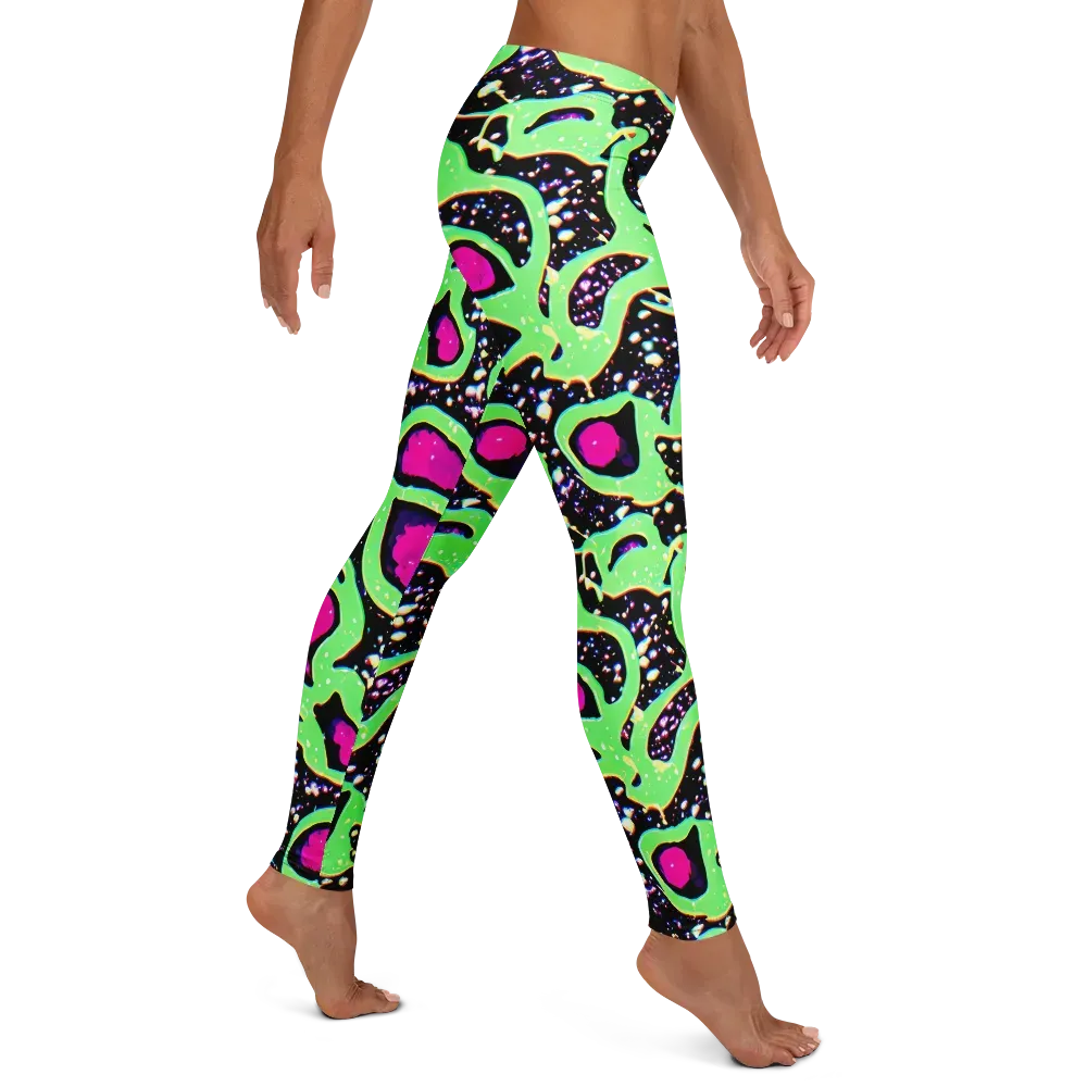 Ultraviolet Oasis on Leggings — Right