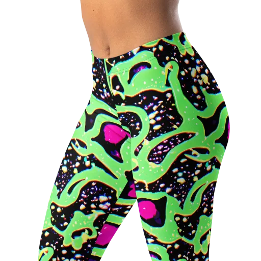 Ultraviolet Oasis on a Leggings