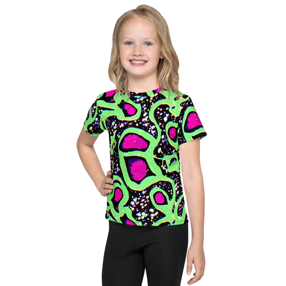Ultraviolet Oasis on Kids Crew Neck T-Shirt — Front