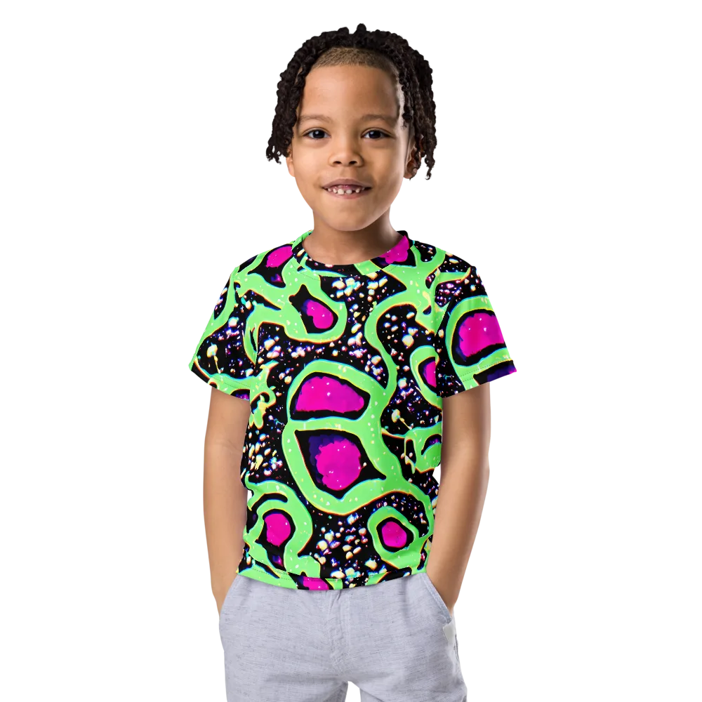 Ultraviolet Oasis on Kids Crew Neck T-Shirt — Front