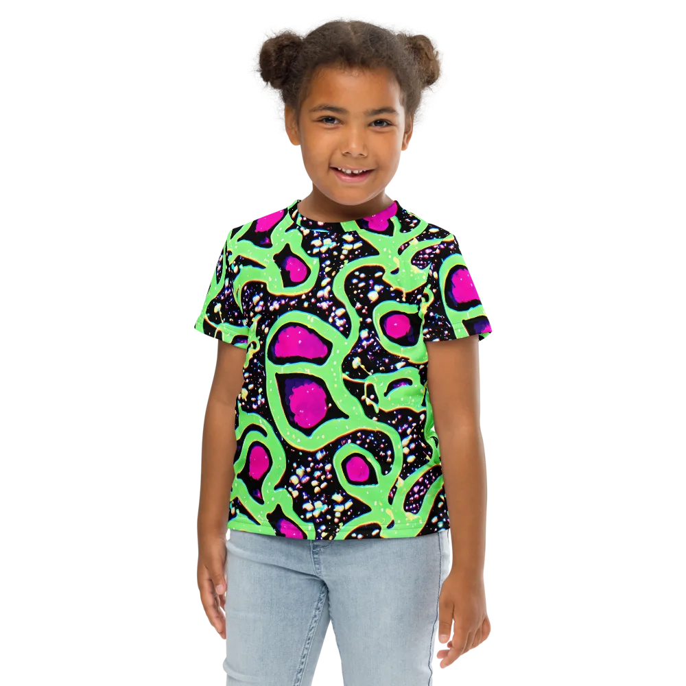 Ultraviolet Oasis on Kids Crew Neck T-Shirt — Front