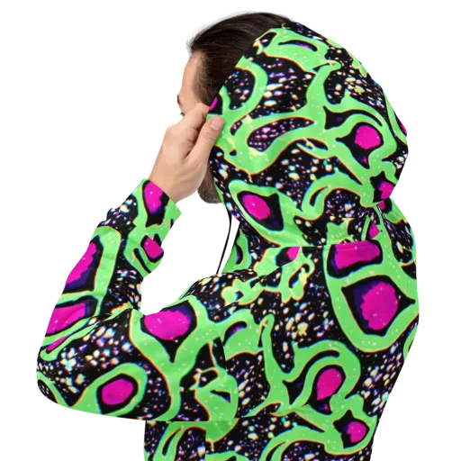 Ultraviolet Oasis on a Hoodie