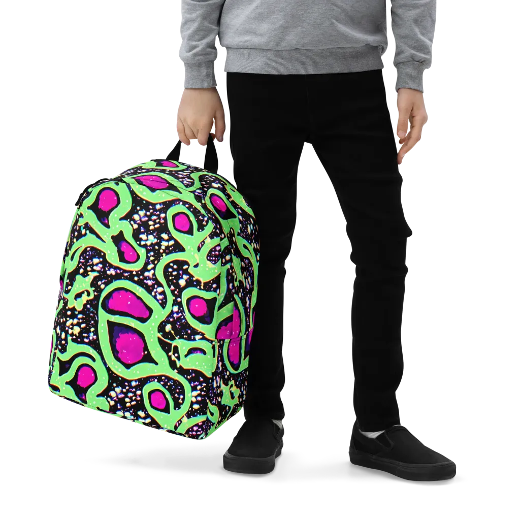 Ultraviolet Oasis on Minimalist Backpack — Zoomed-in