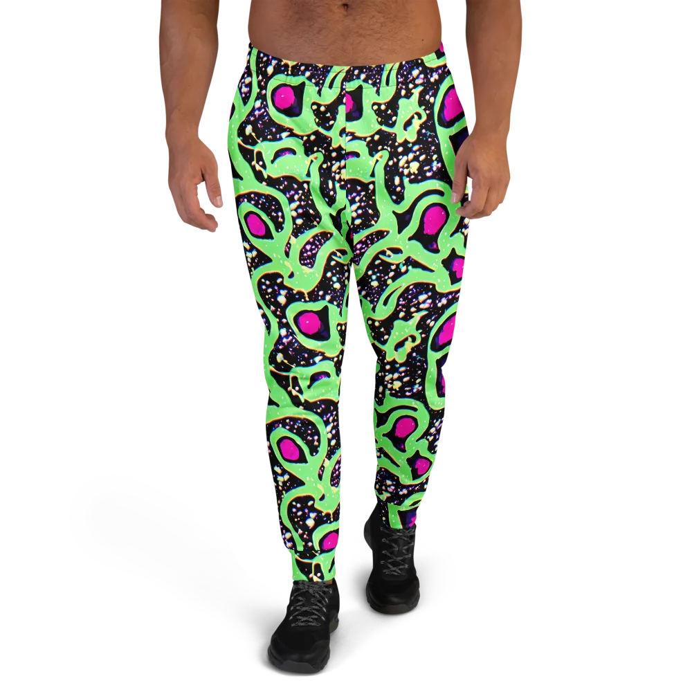 Ultraviolet Oasis on Men's Joggers — Front