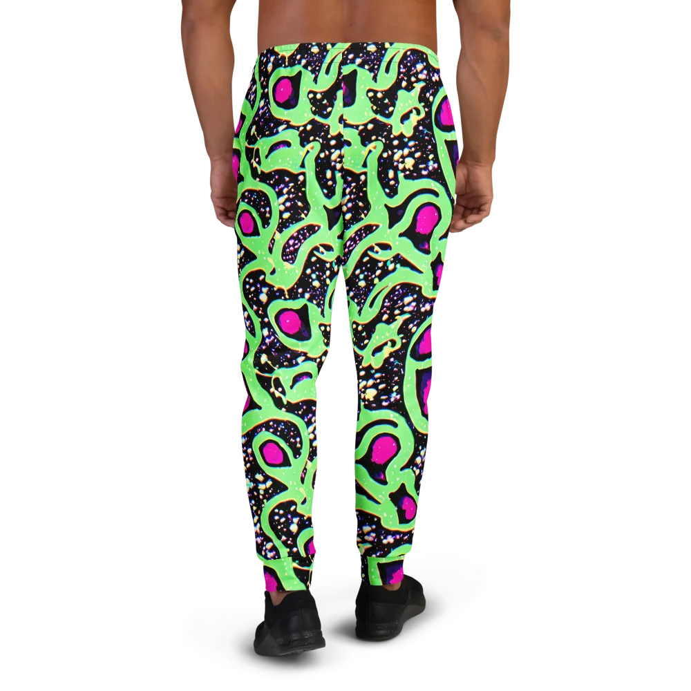 Ultraviolet Oasis on Men's Joggers — Back