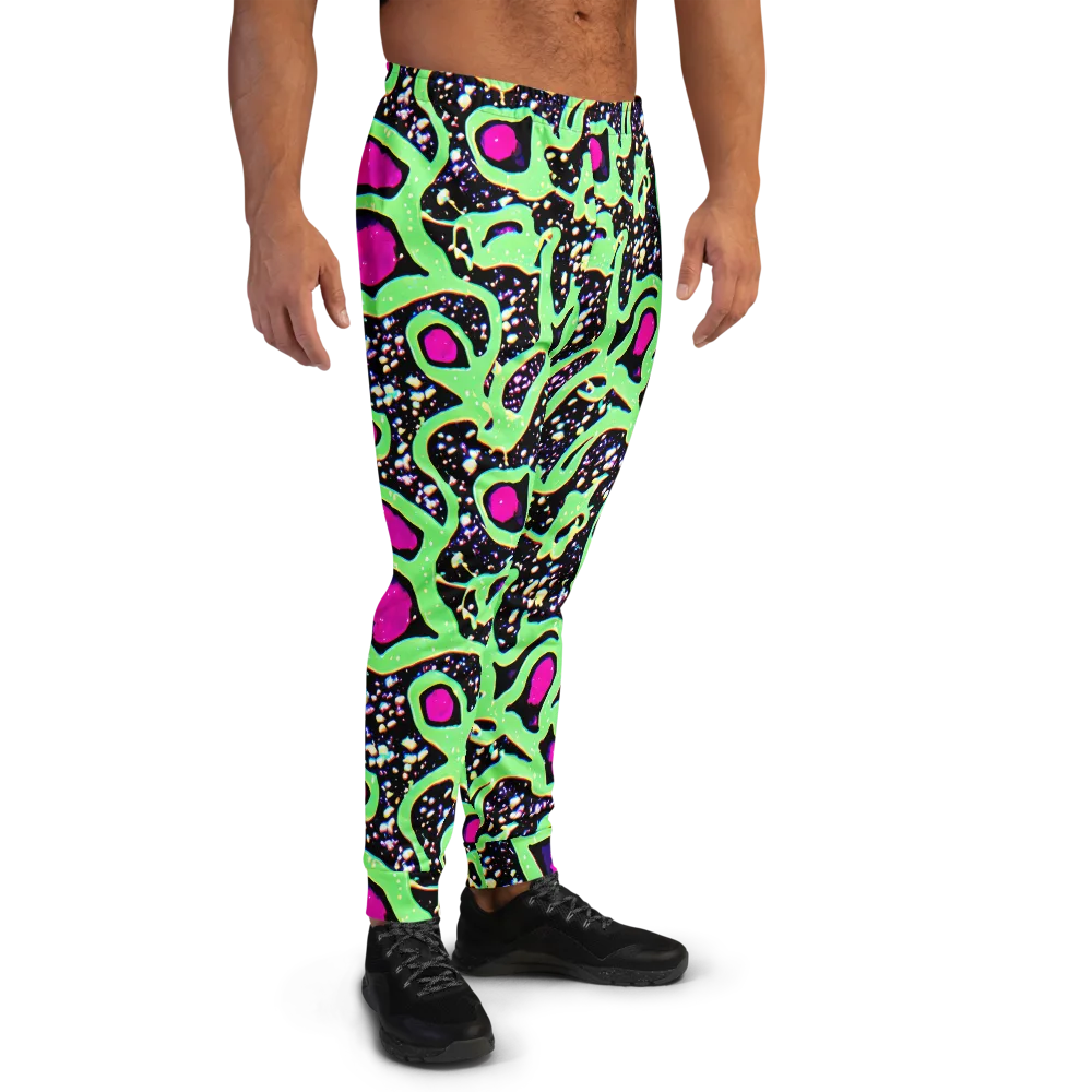 Ultraviolet Oasis on Men's Joggers — Right