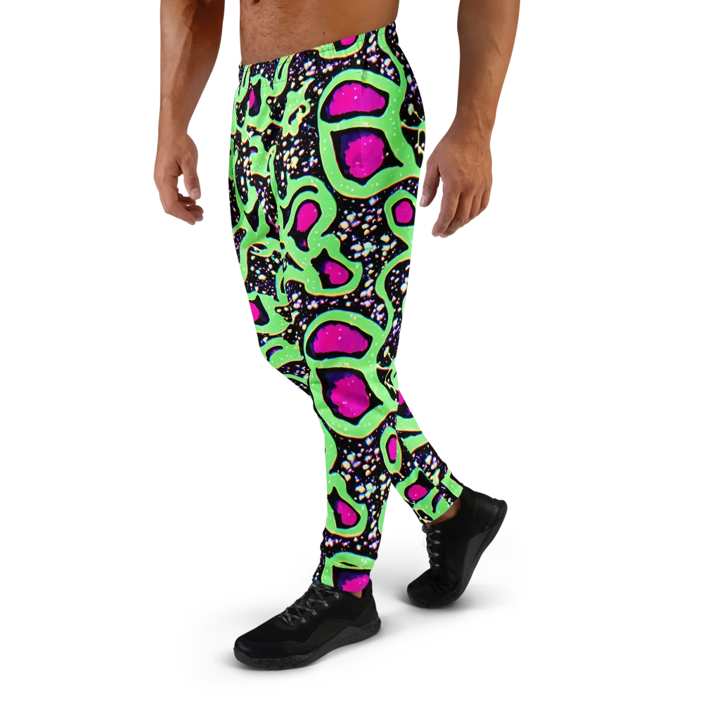 Ultraviolet Oasis on Men's Joggers — Left