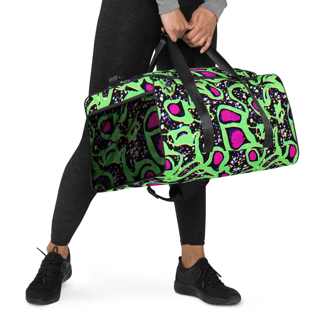 Ultraviolet Oasis on Duffle Bag — Right Front