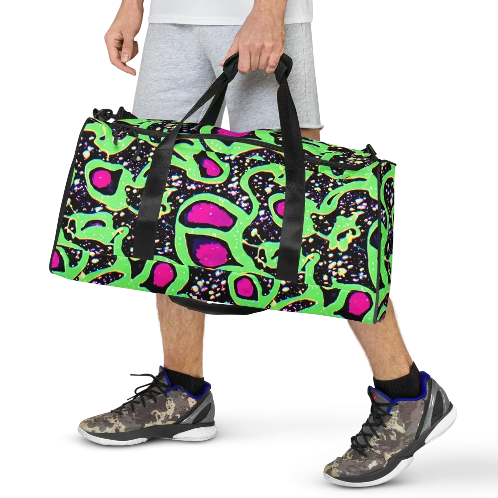 Ultraviolet Oasis on Duffle Bag — Front