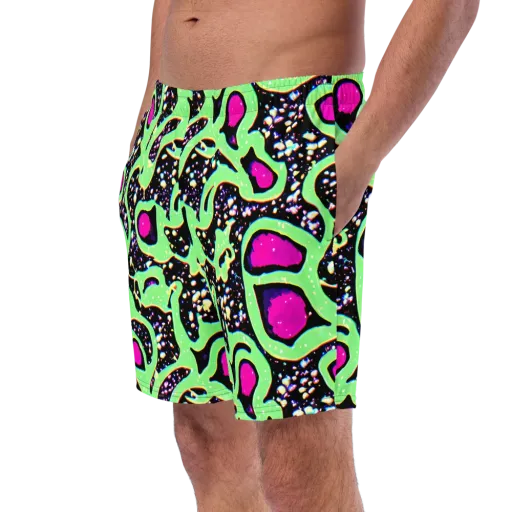Ultraviolet Oasis on a Swim Trunks