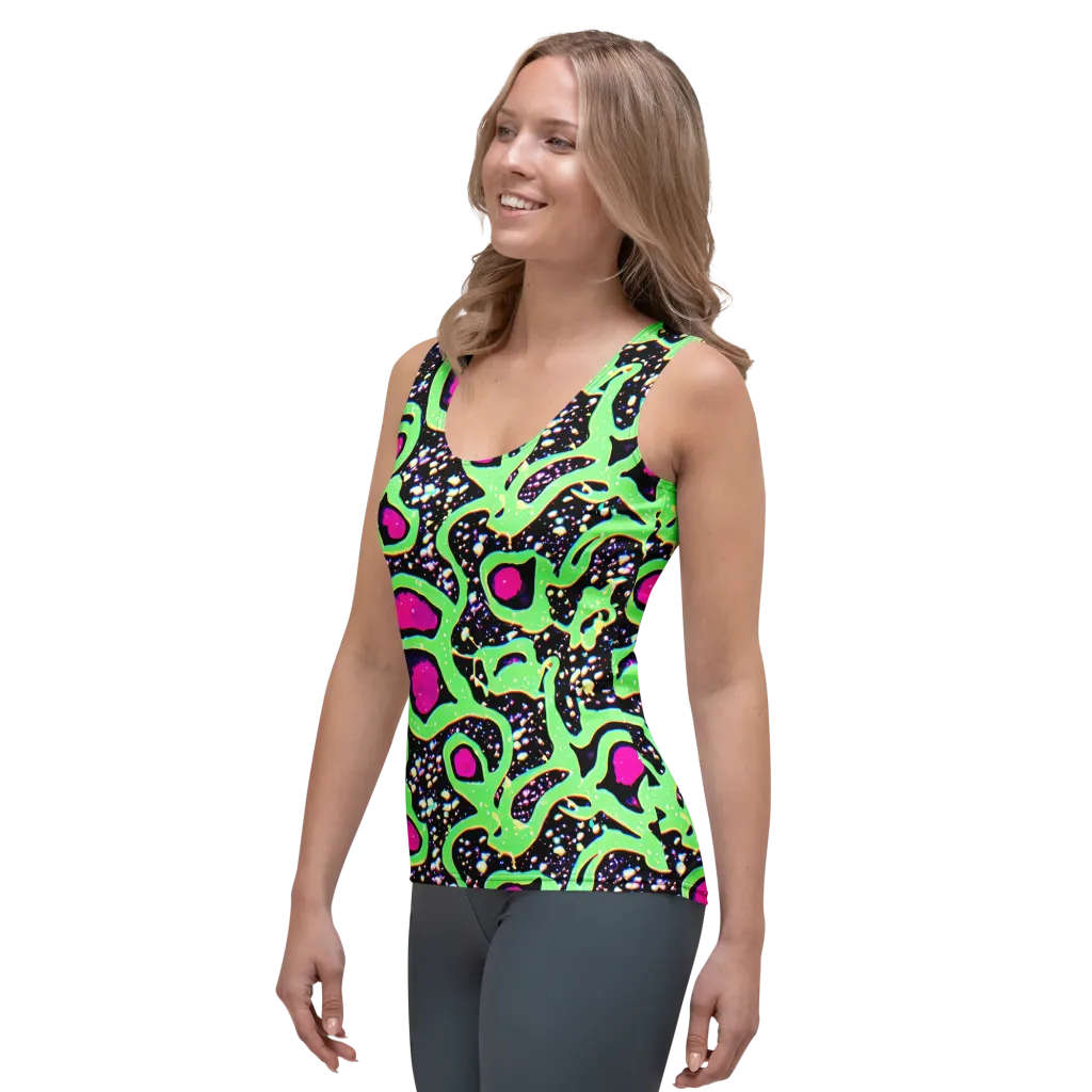 Ultraviolet Oasis on Women's Tank Top — Left Front